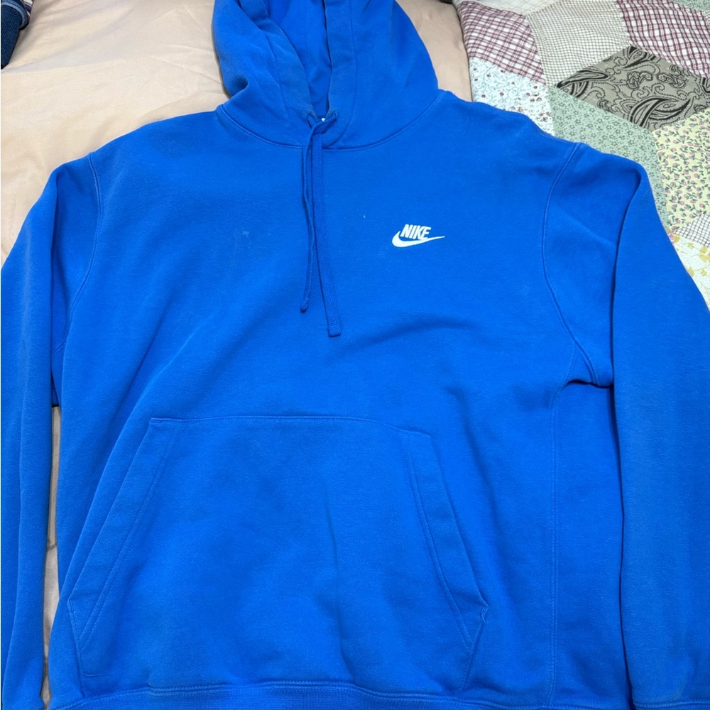 Nike Men's Vibrant Blue Hoodie